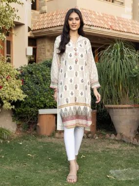 1pc Unstitched - Printed Lawn Shirt