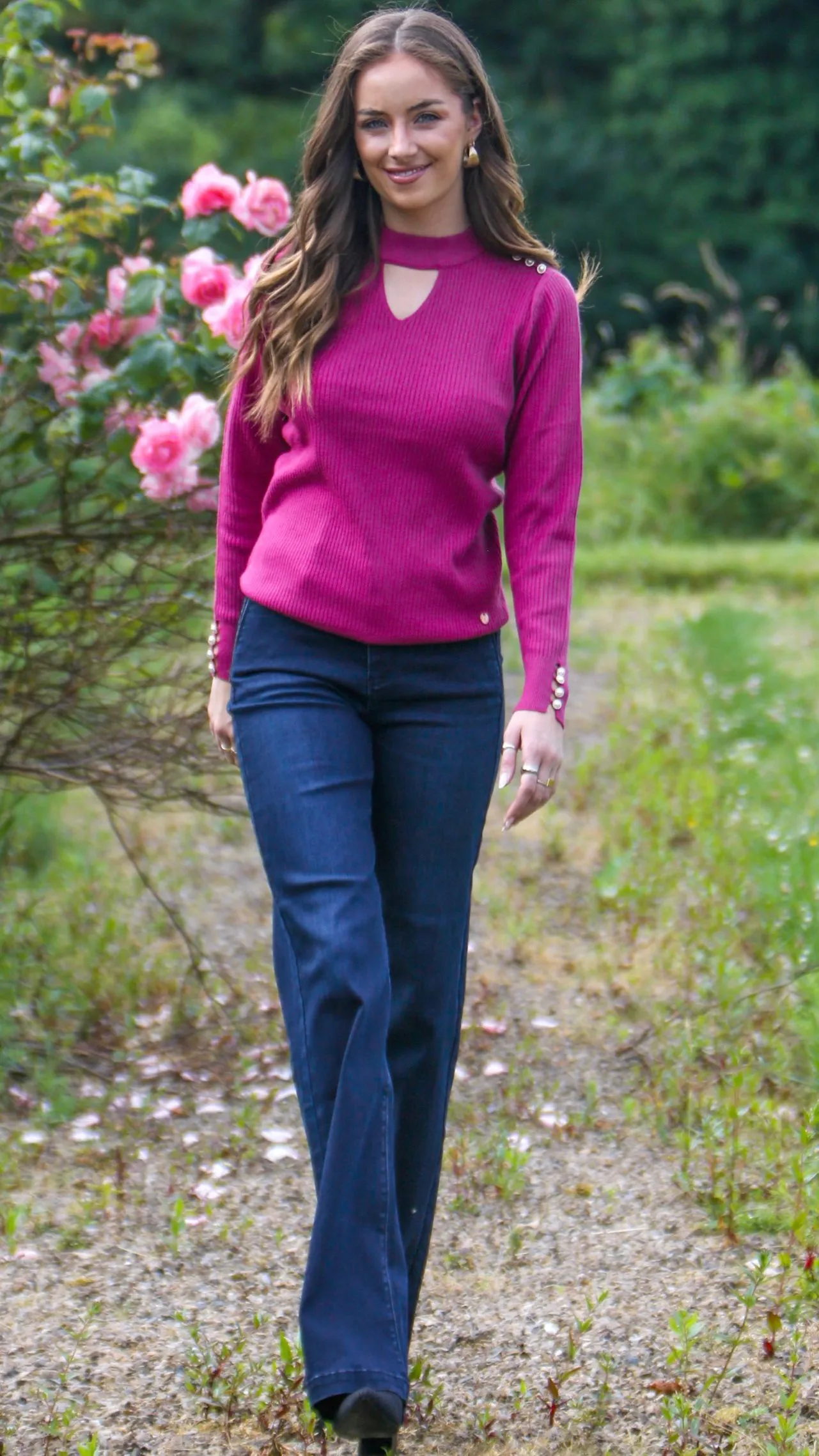 4-A1107 Petra Cerise Knit