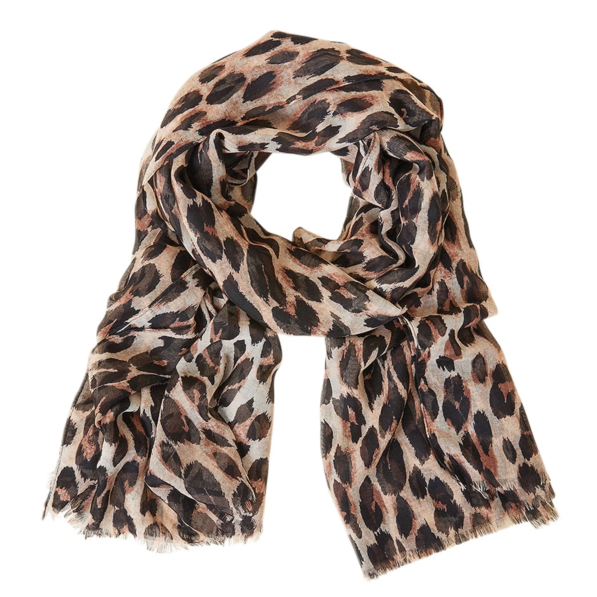 Accessorize London Women's Leopard Printed Scarf