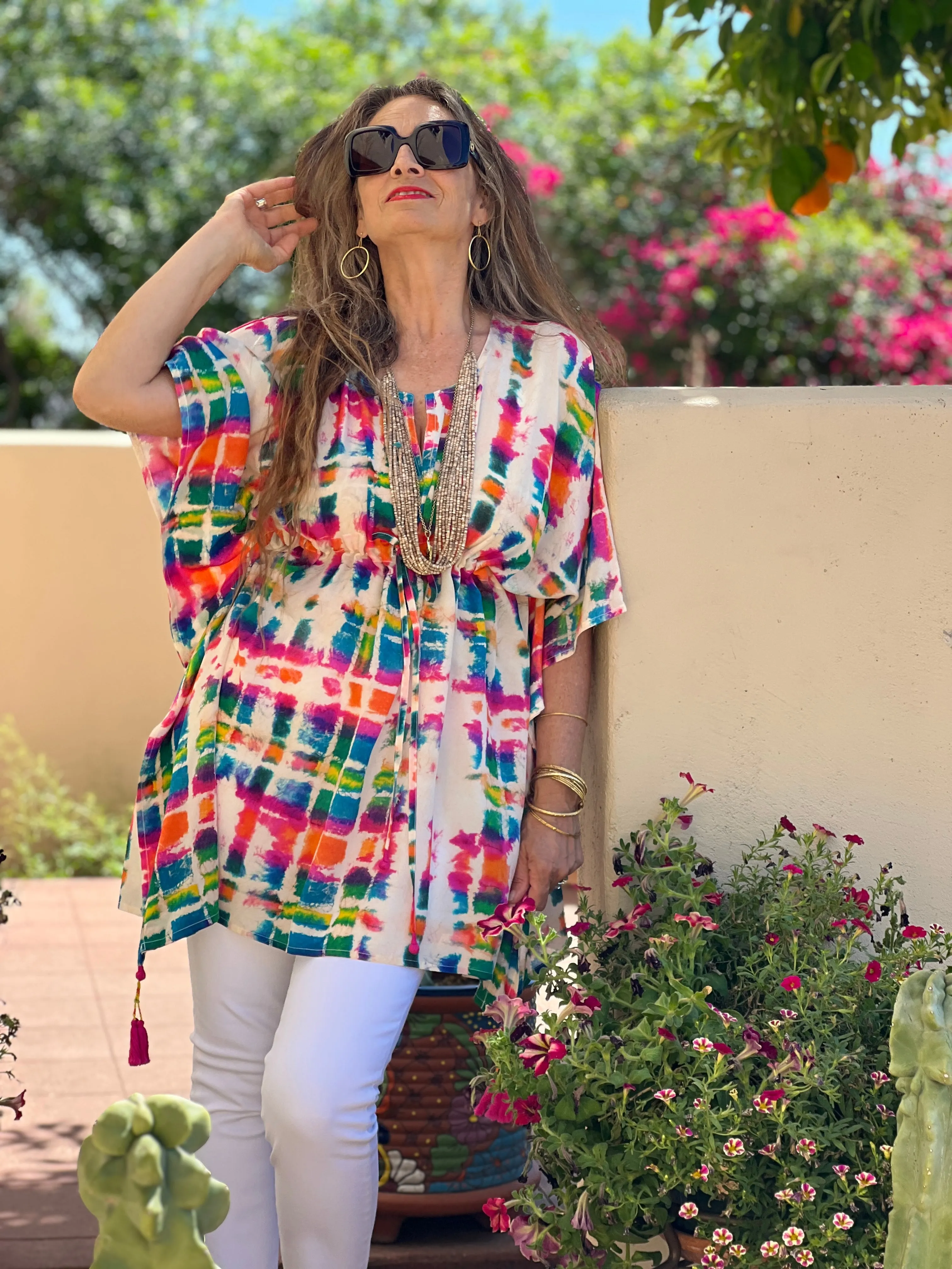 Allegria Italian Silk Short Kaftan