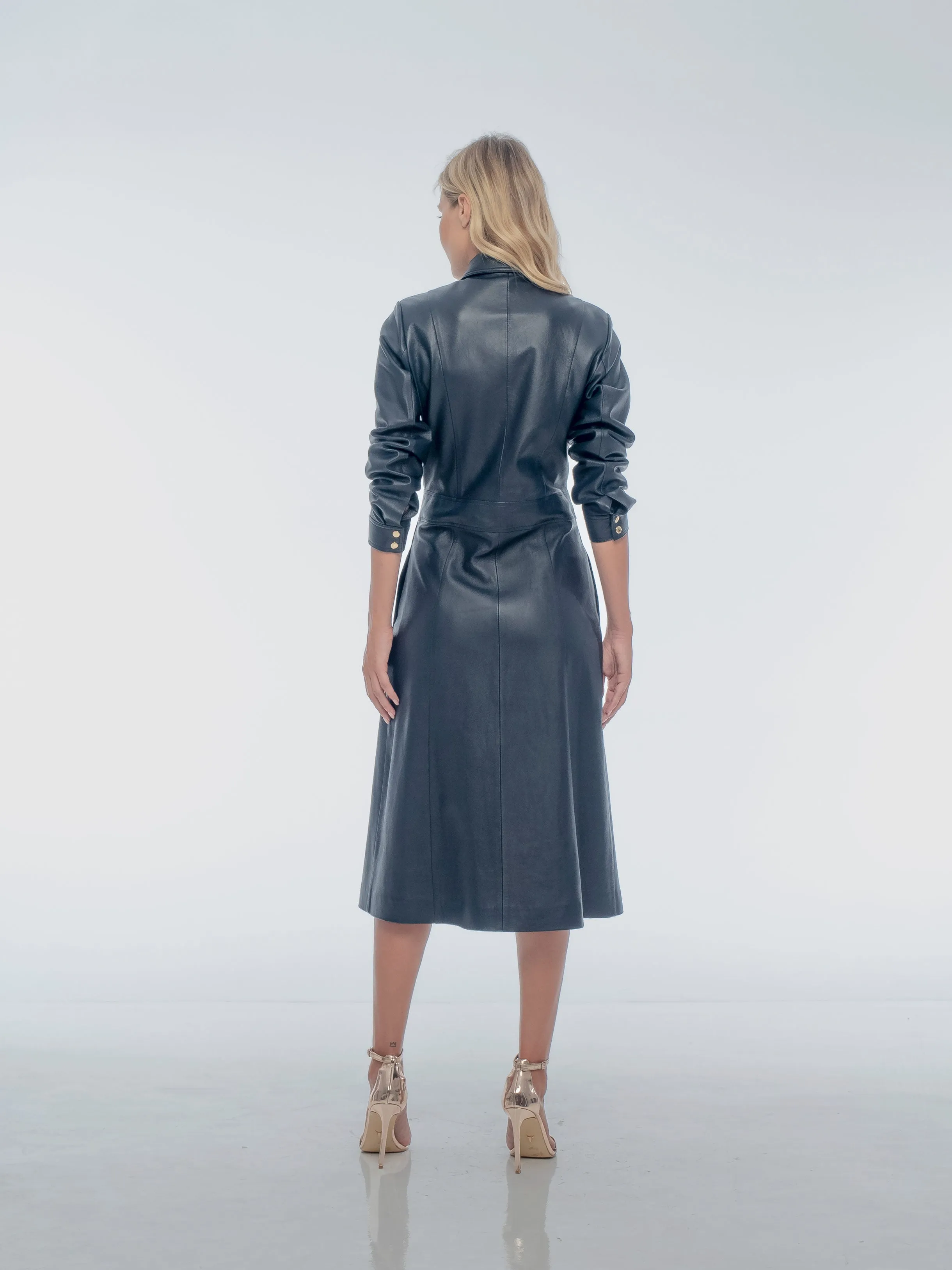 ANASTAYSA LEATHER DRESS - ECLIPSE