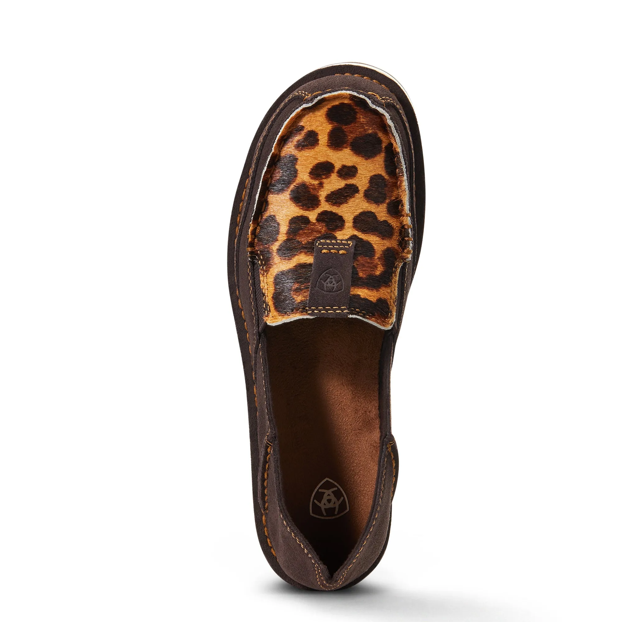 Ariat Chocolate Suede Leopard Hair On Cruiser