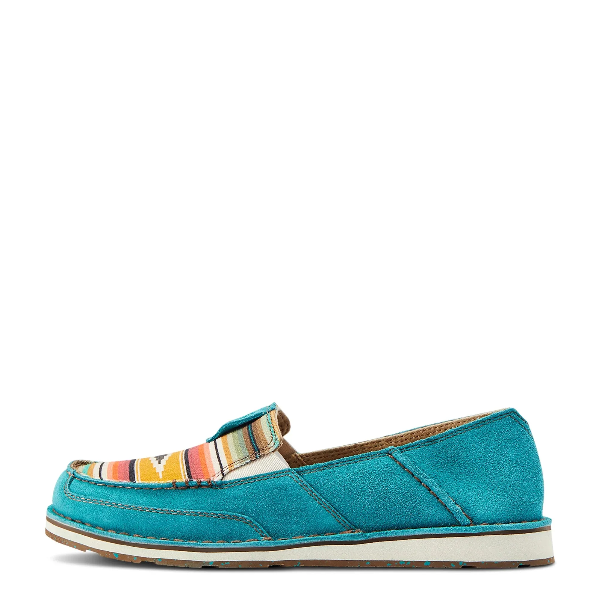 Ariat Womens Cruiser Teal Suede/Turquoise Serape