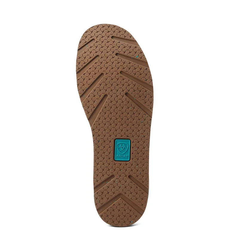 Ariat Womens Cruiser Teal Suede/Turquoise Serape