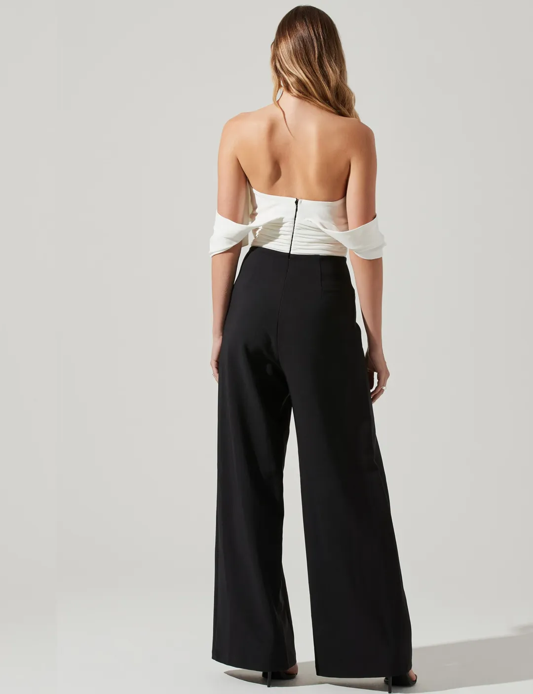 Betania Jumpsuit, White/Black