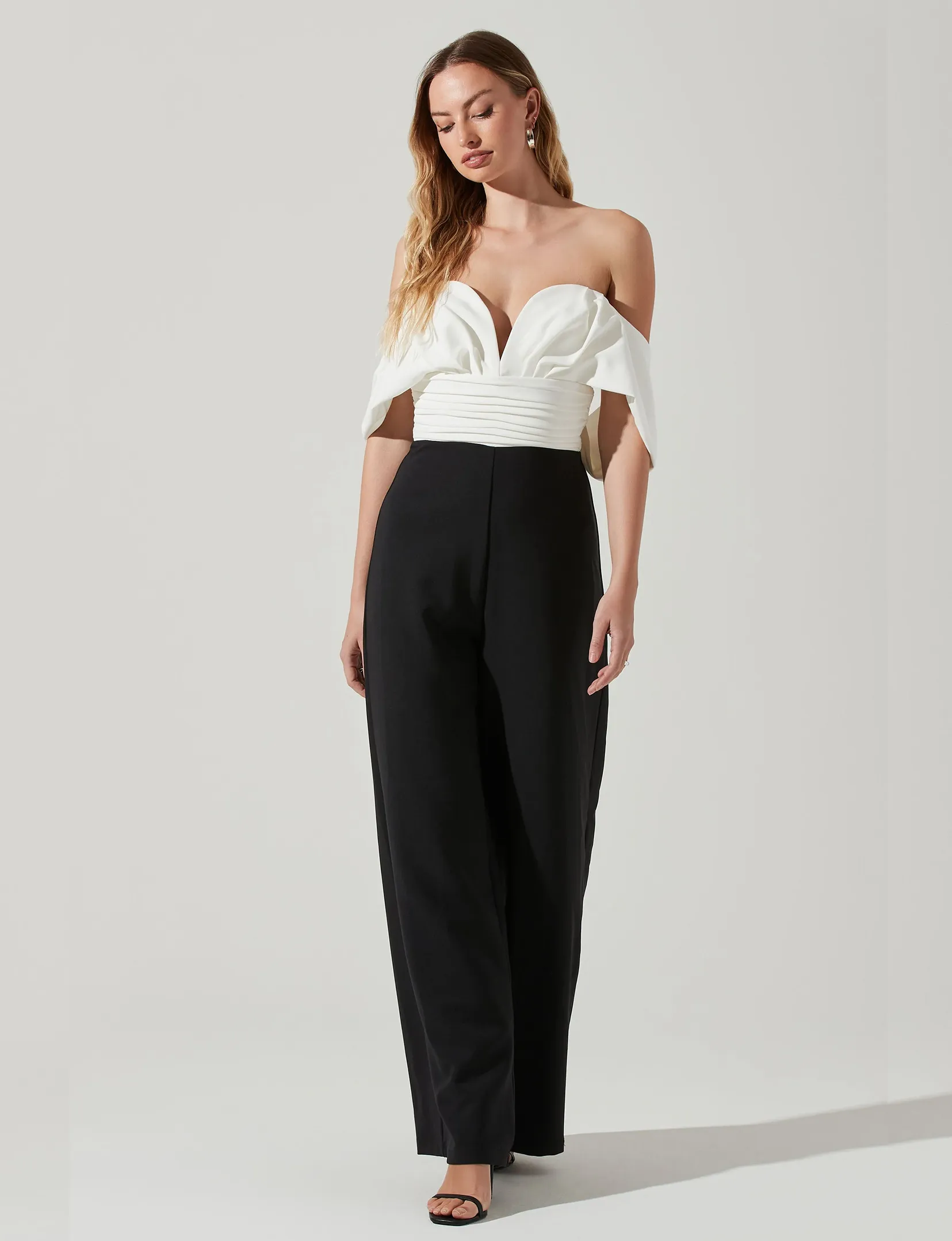 Betania Jumpsuit, White/Black