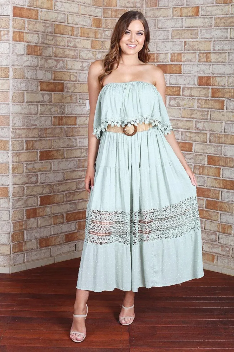 Casey Maxi Dress - Sage Green