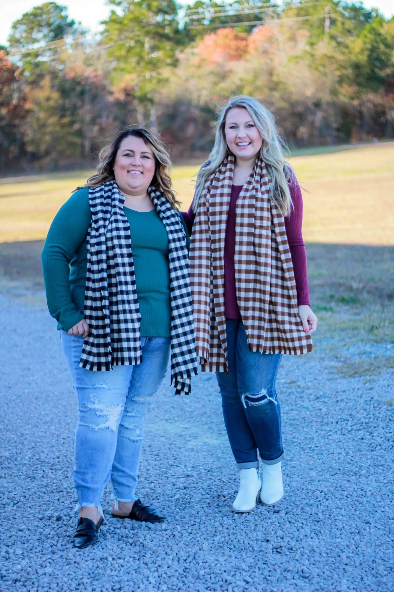 Checkered Plaid Scarf