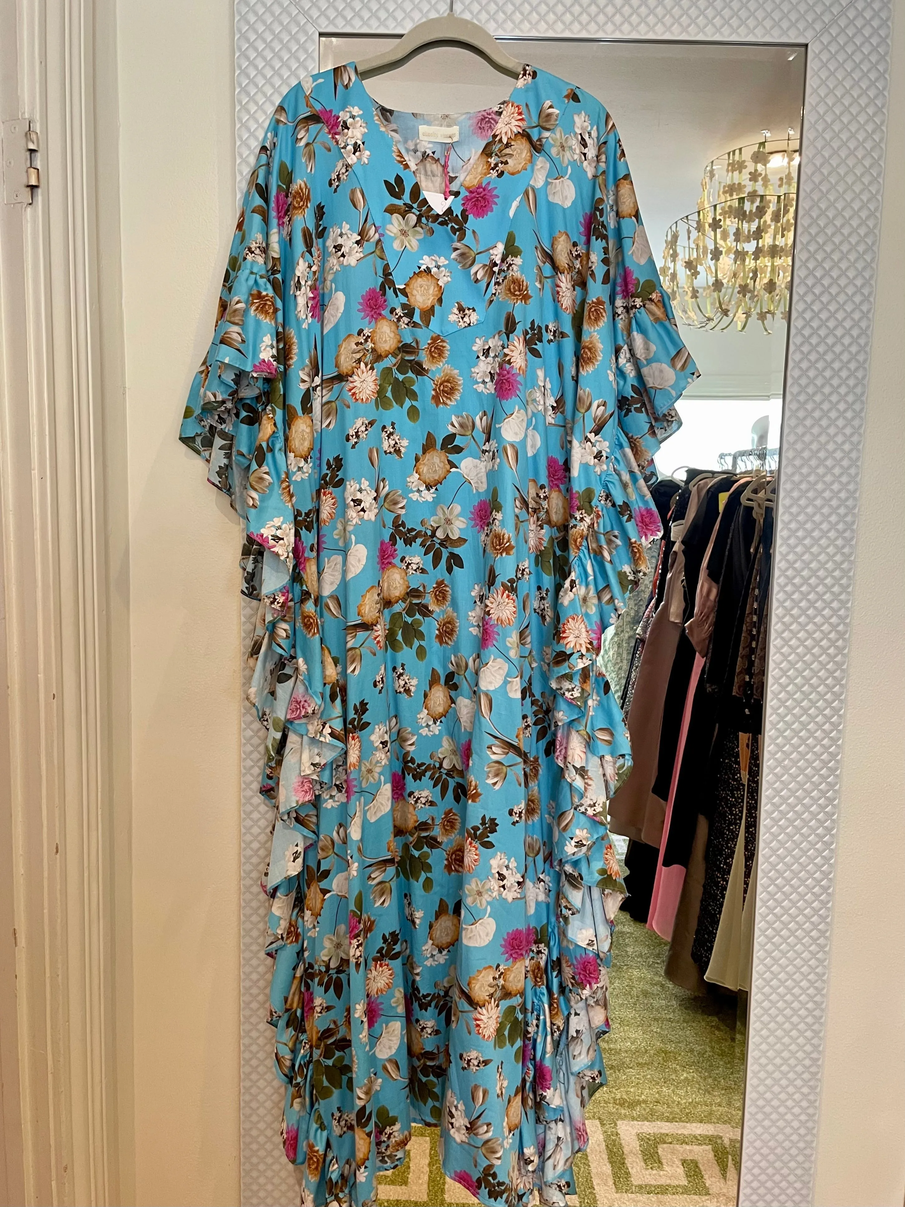 Cheeky Designed Silk-cotton Caftan