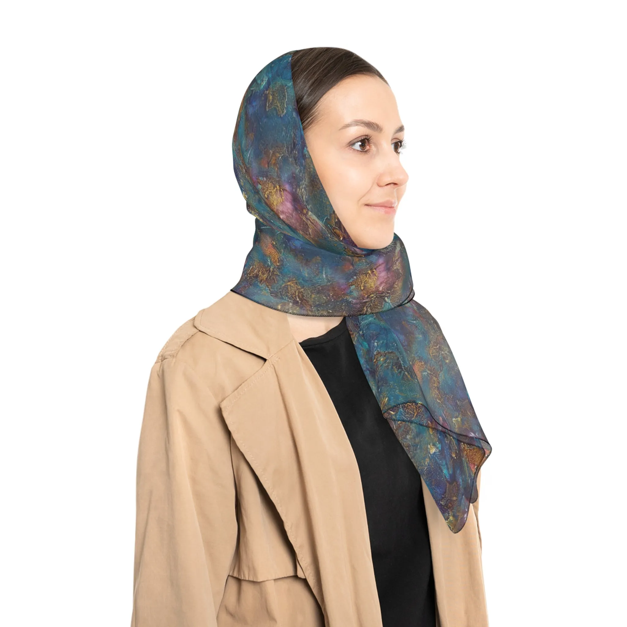 Chiffon Scarf - Oceanic Print