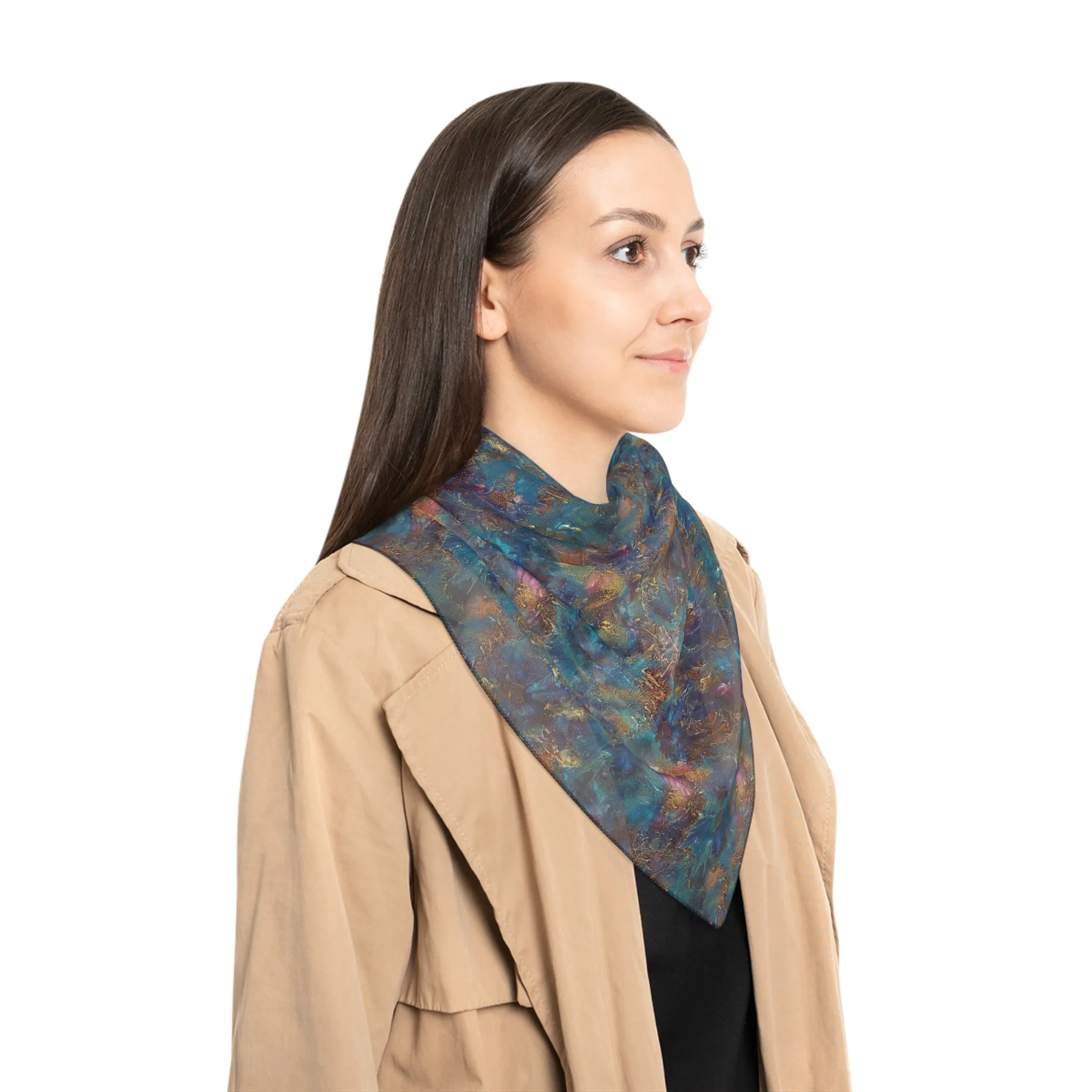 Chiffon Scarf - Oceanic Print