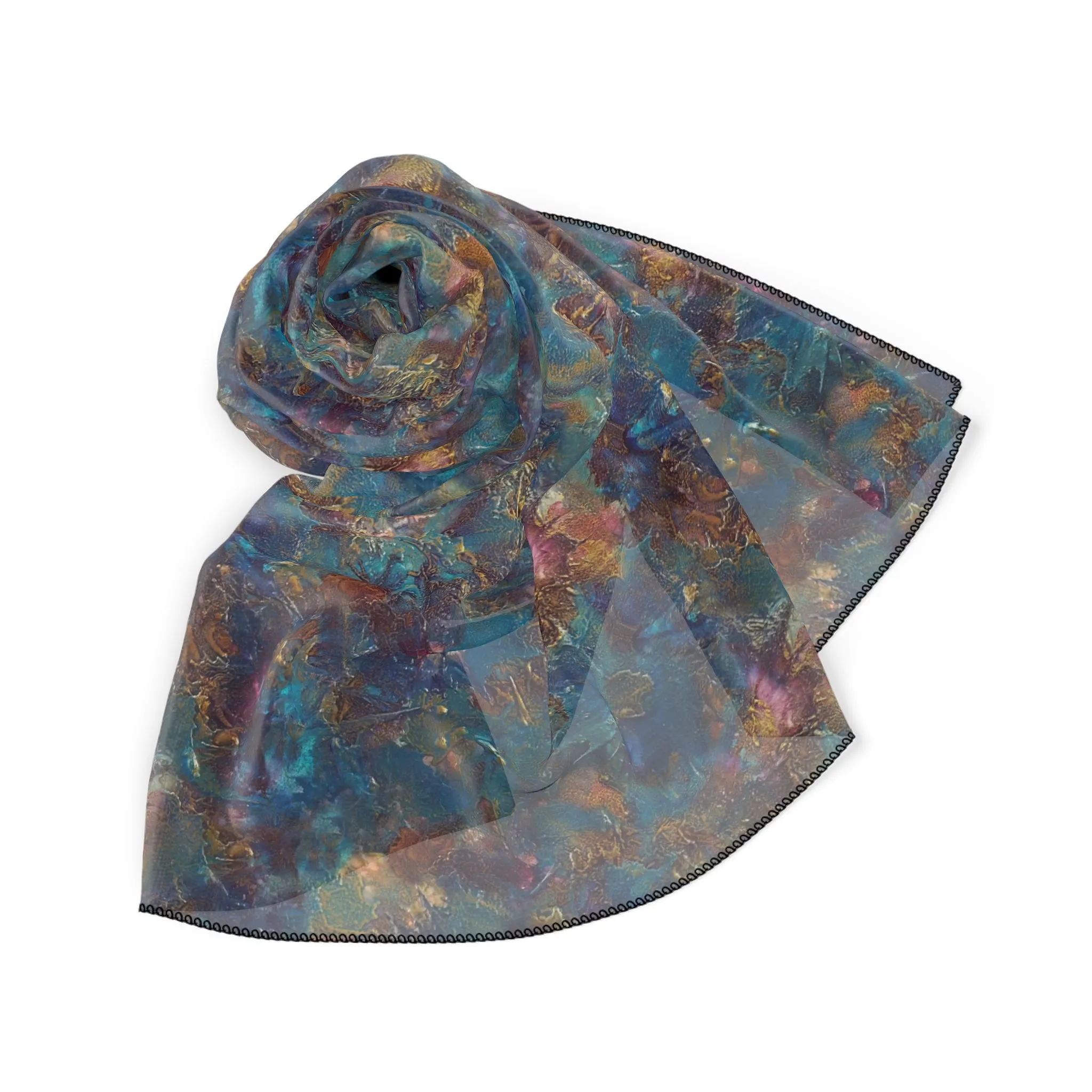 Chiffon Scarf - Oceanic Print