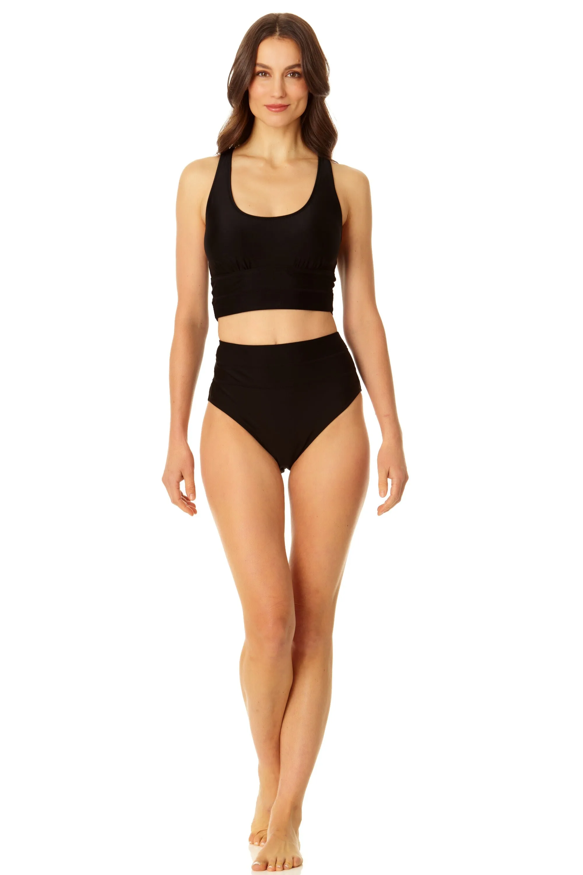 Coppersuit - Women's Banded Halter Longline Bra Swim Top