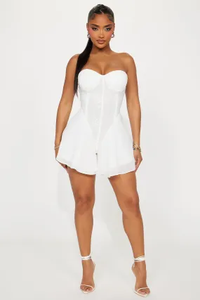 Feel The Romance Lace Romper - White