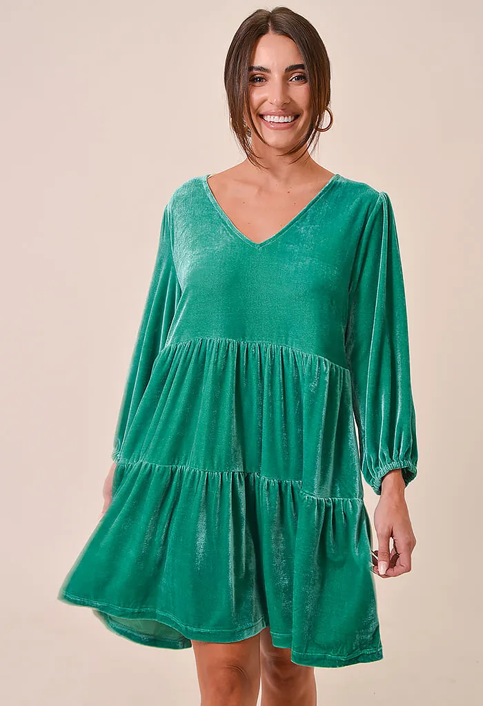 Holly Dress-Emerald