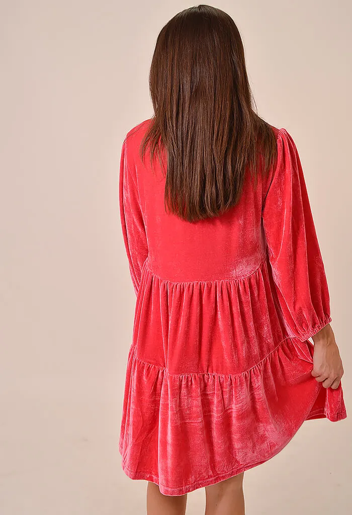 Holly Dress-Raspberry