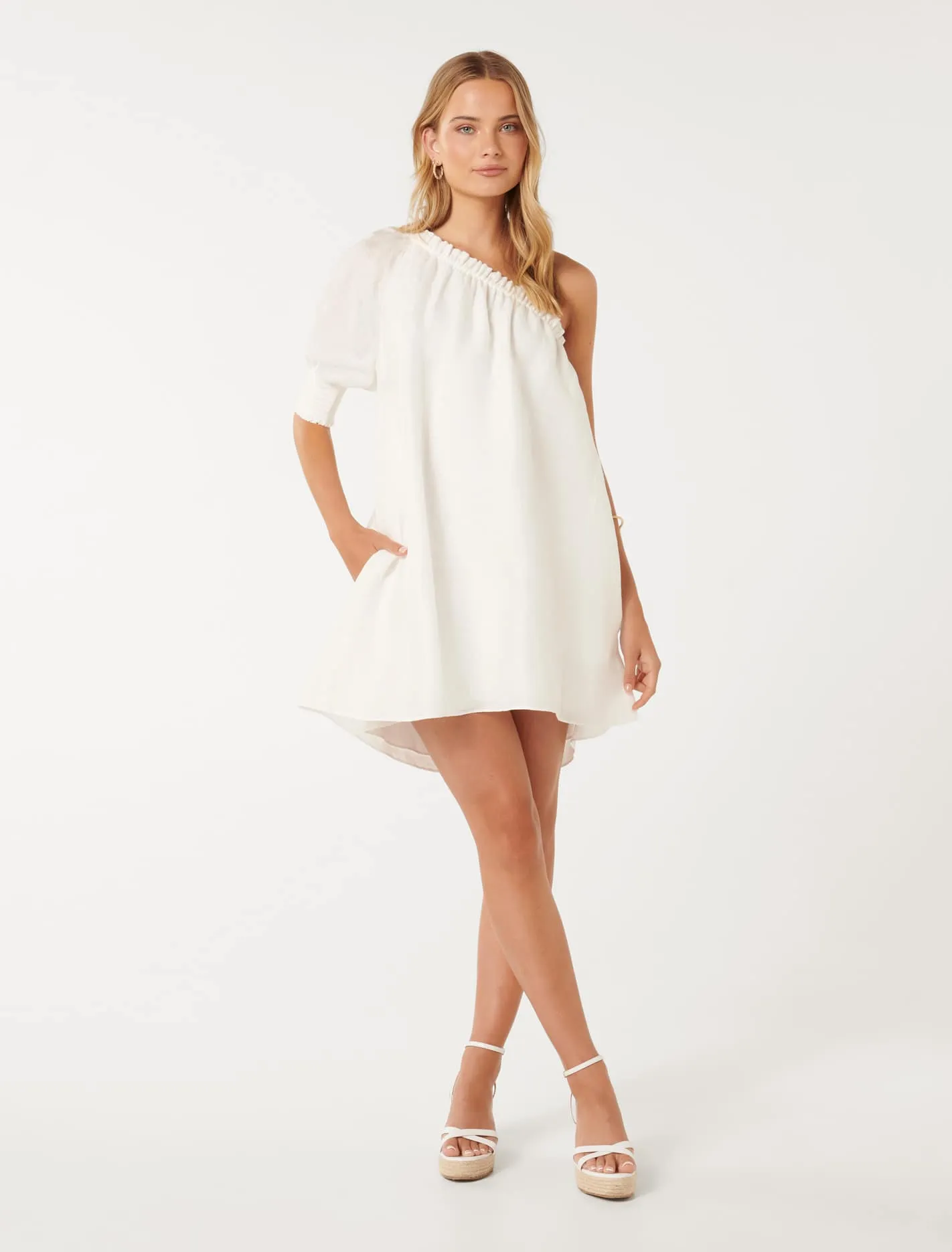 Isabelli One-Shoulder Mini Dress