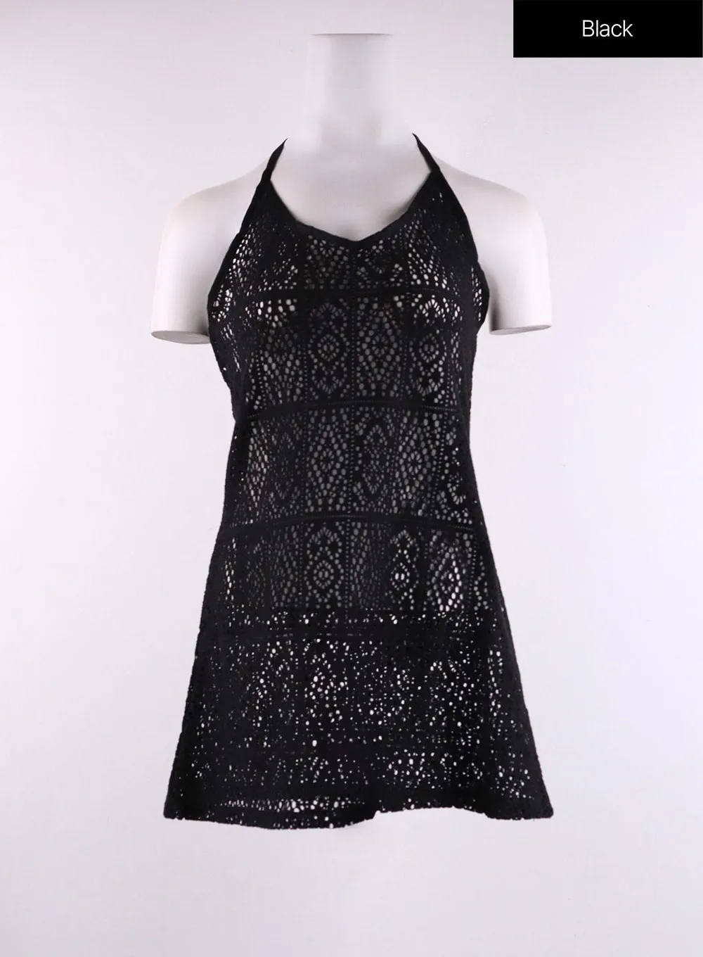 Lace Halter Mini Dress CF407