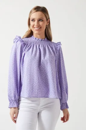 Marc Angelo Ruffle Shoulder Top