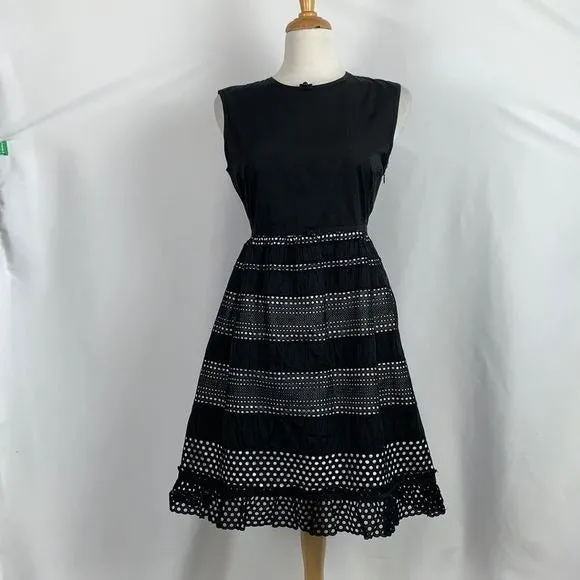 MarcJacobsBlack Dress With Lace Bottom