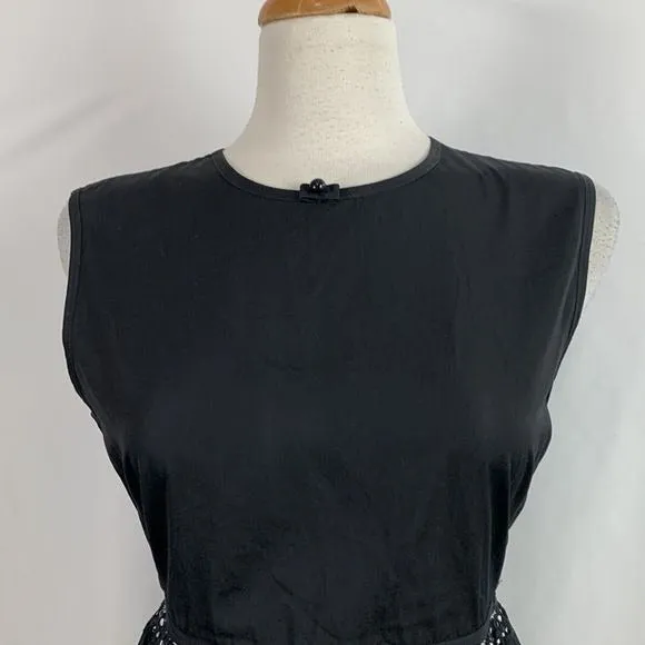 MarcJacobsBlack Dress With Lace Bottom