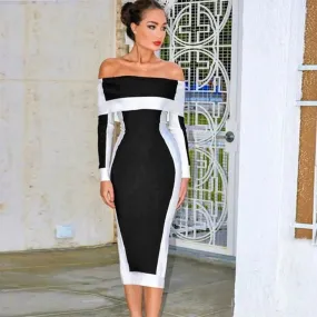 New Long Sleeve Bodycon Bandage Dress