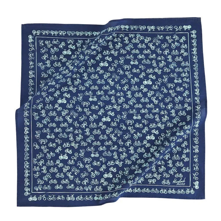 No. 052 Blue Bicycle Bandana