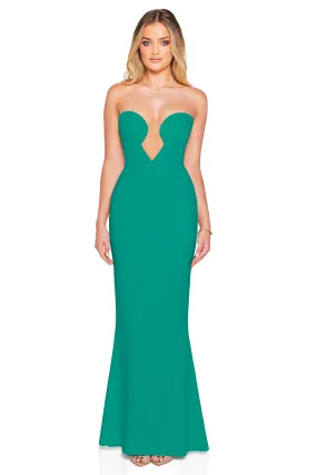 Nookie Minx Gown - Emerald