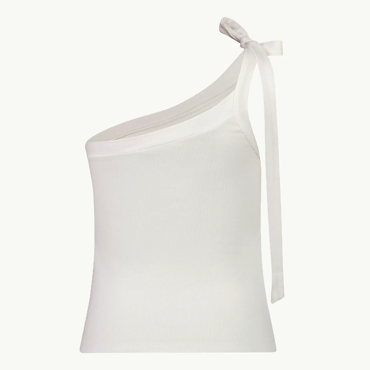 ONE SHOULDER MARSDEN TANK WHITE