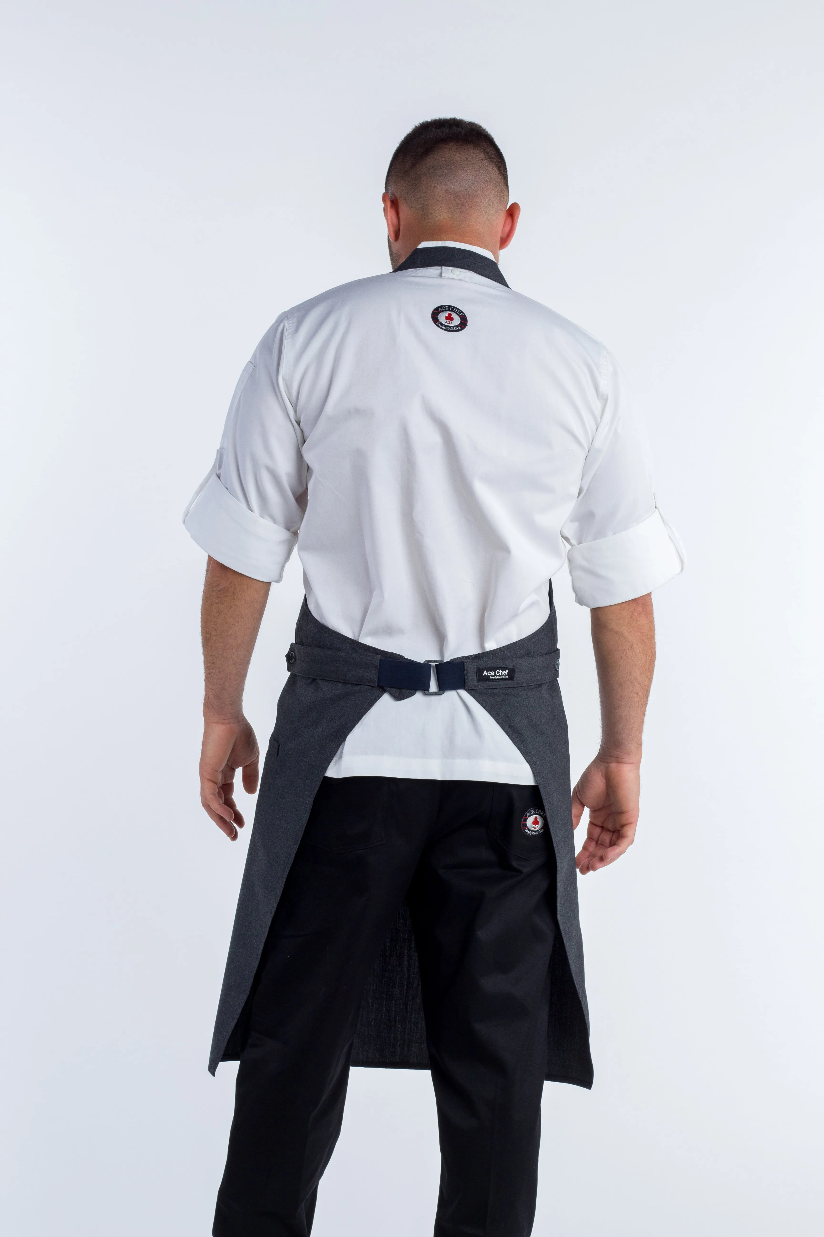 Press Strapless charcoal grey Chef Apron