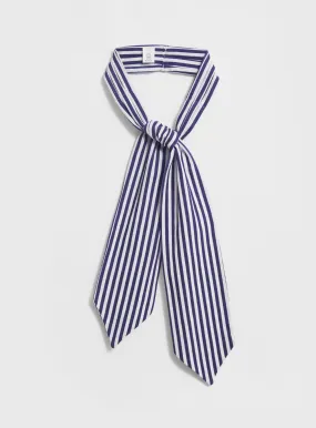 Recycled Italian Stripe Navy Modern Cravat