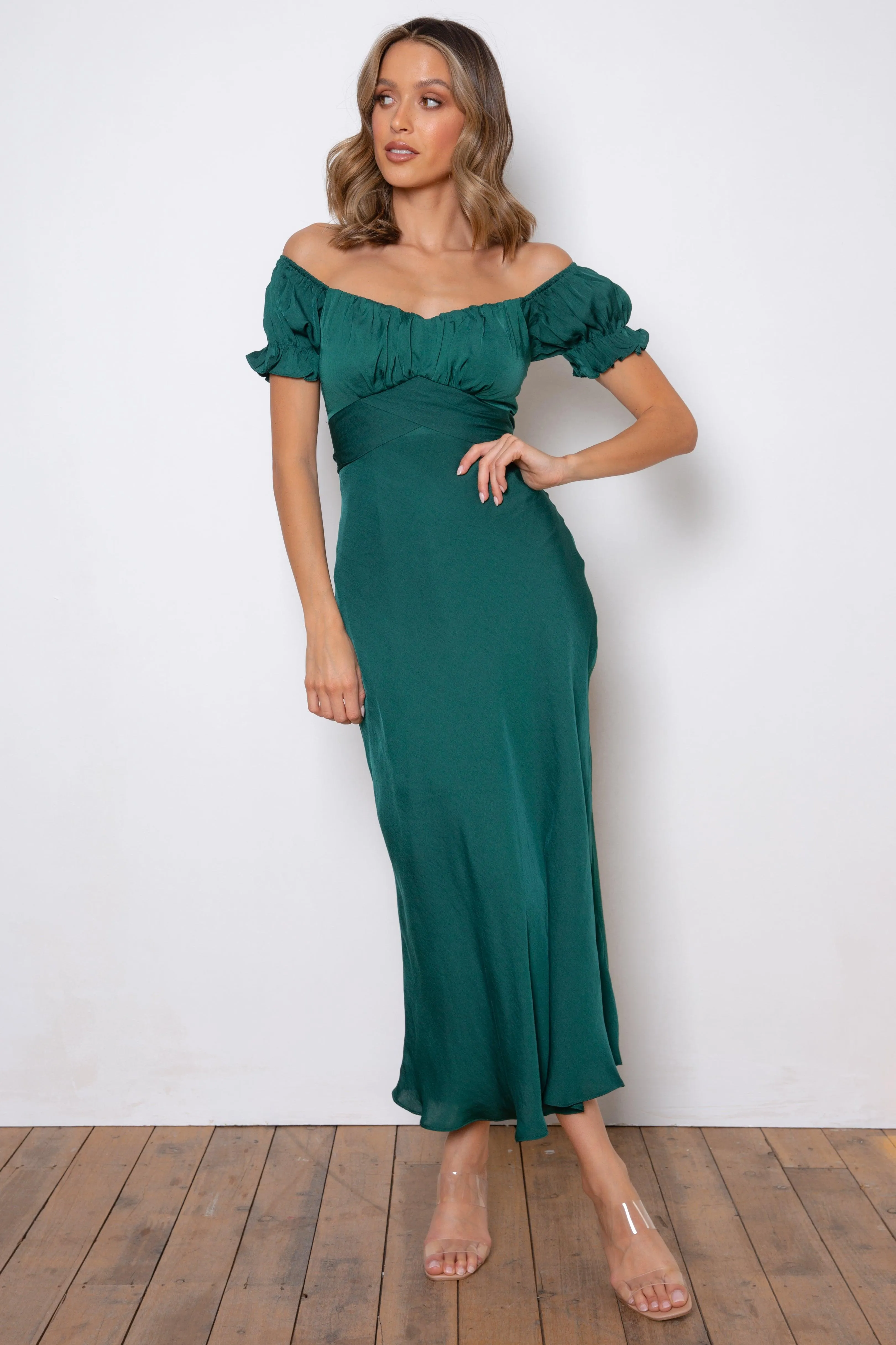 Samantha Dress - Forest Green