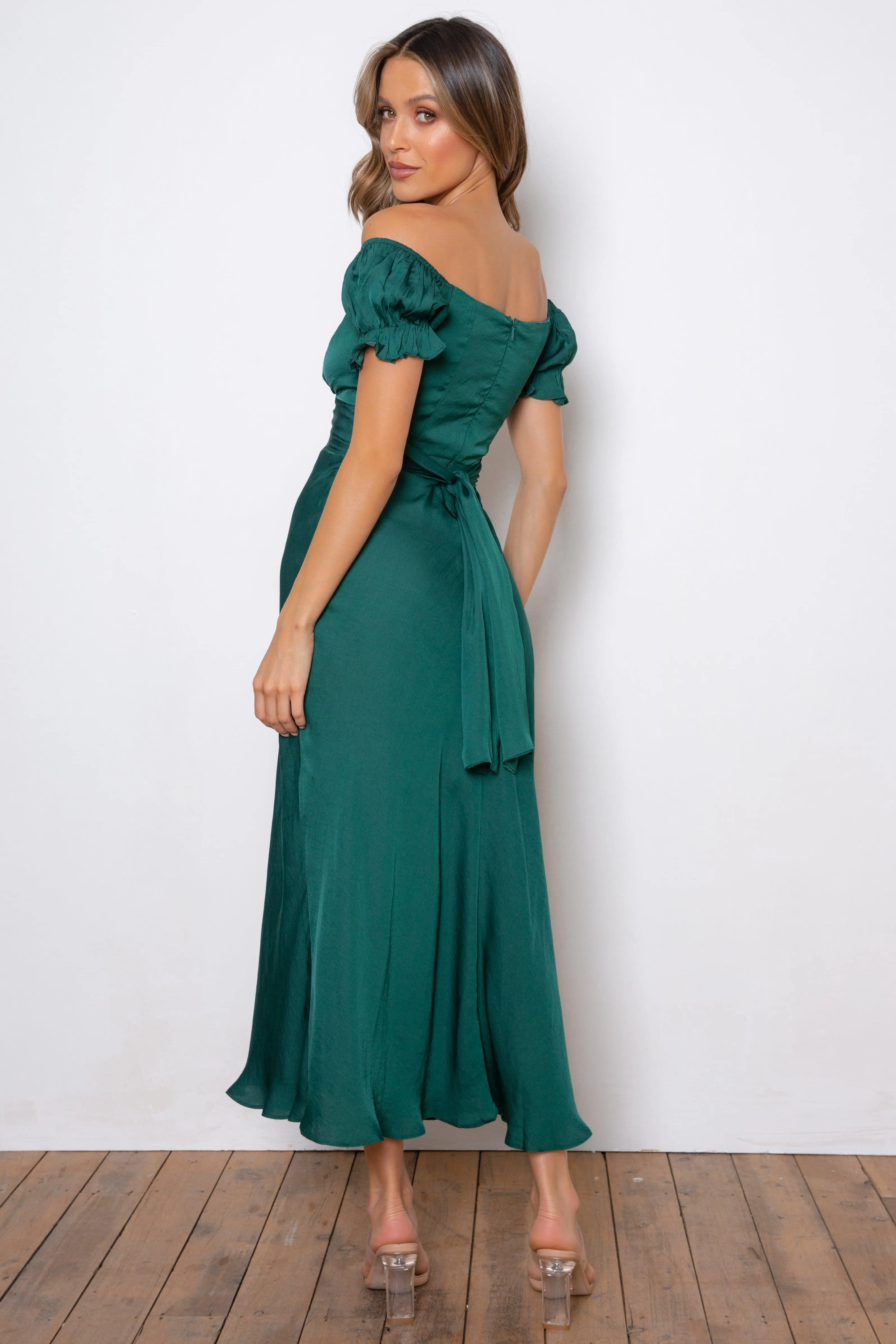 Samantha Dress - Forest Green