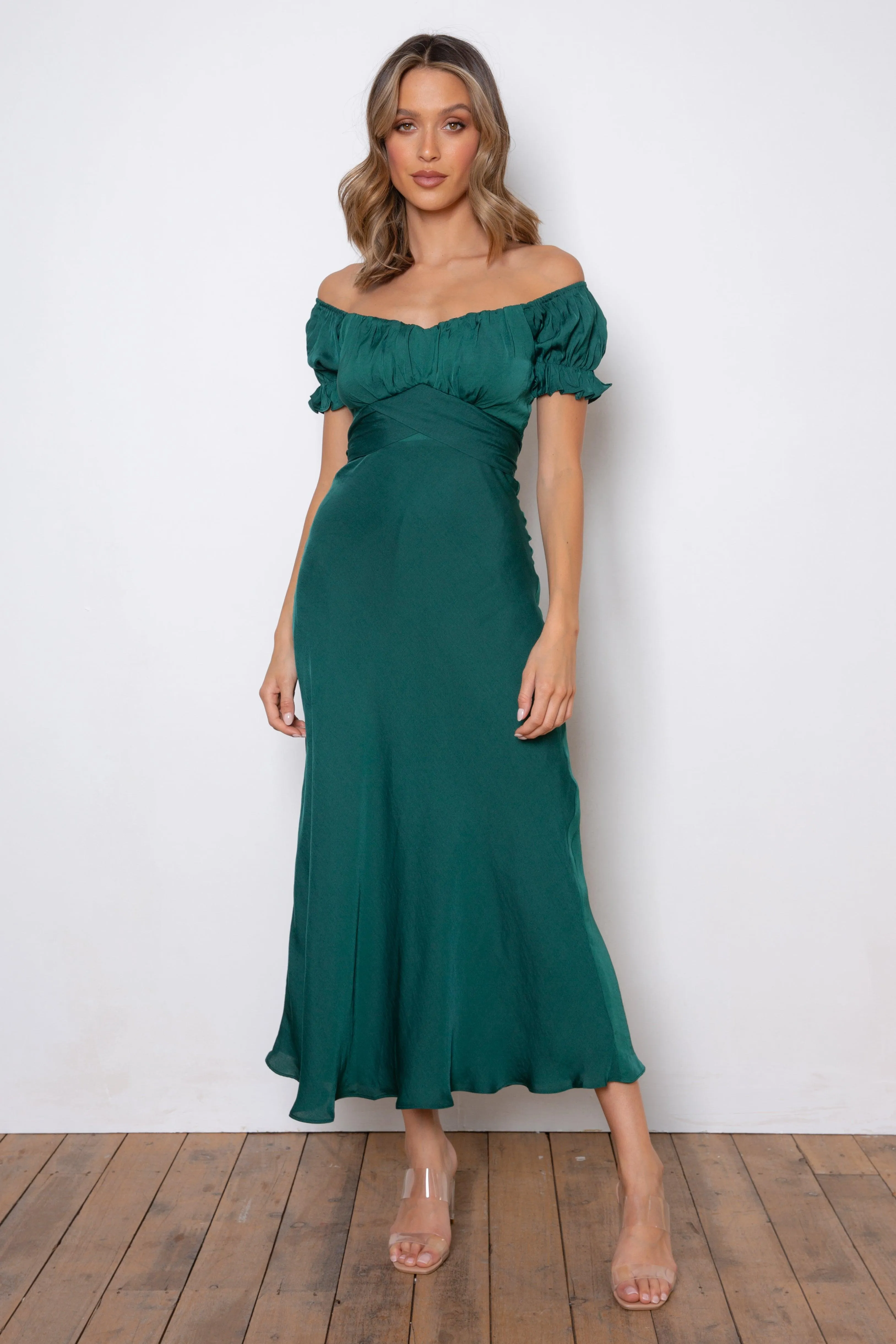 Samantha Dress - Forest Green