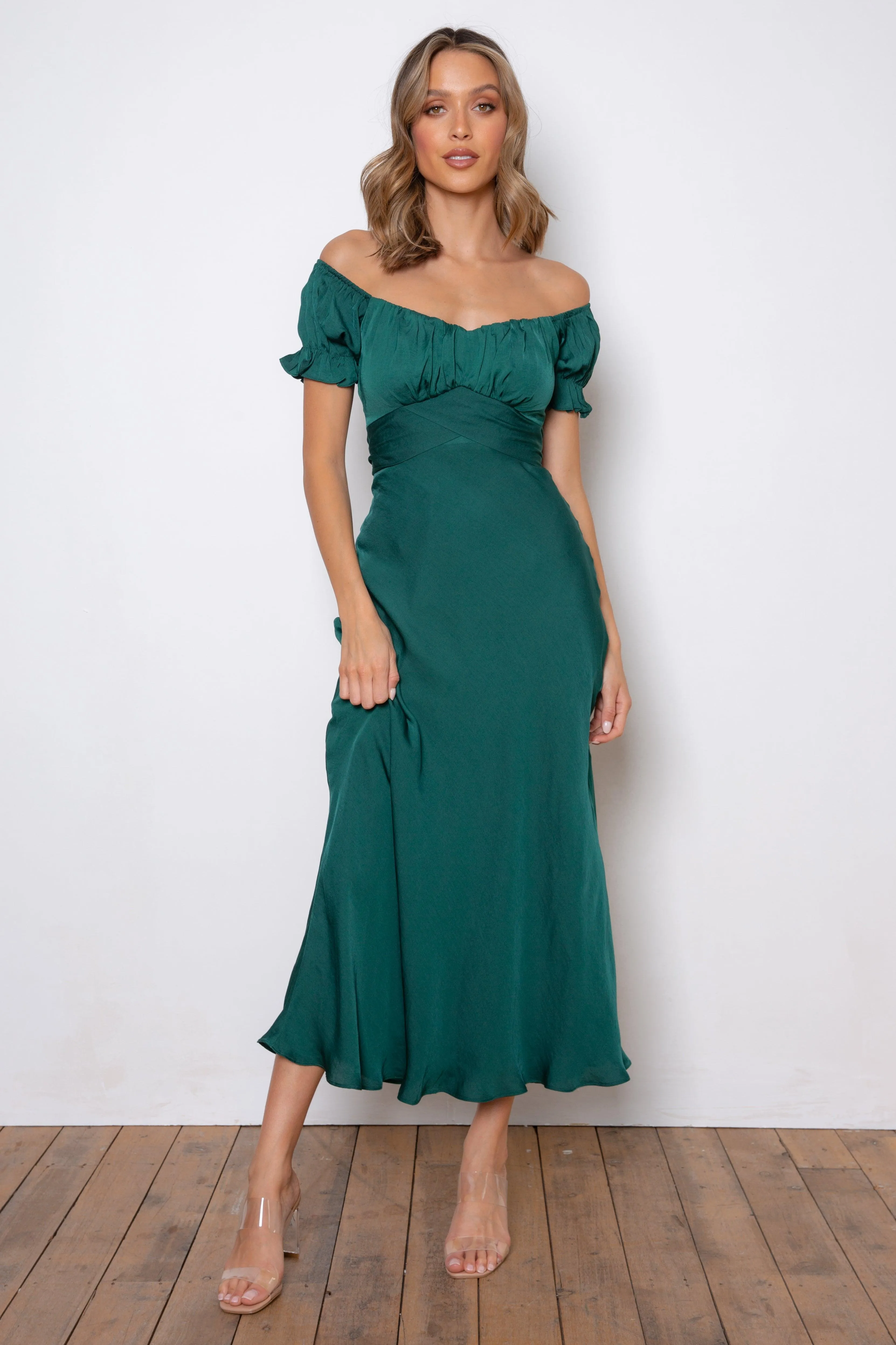 Samantha Dress - Forest Green