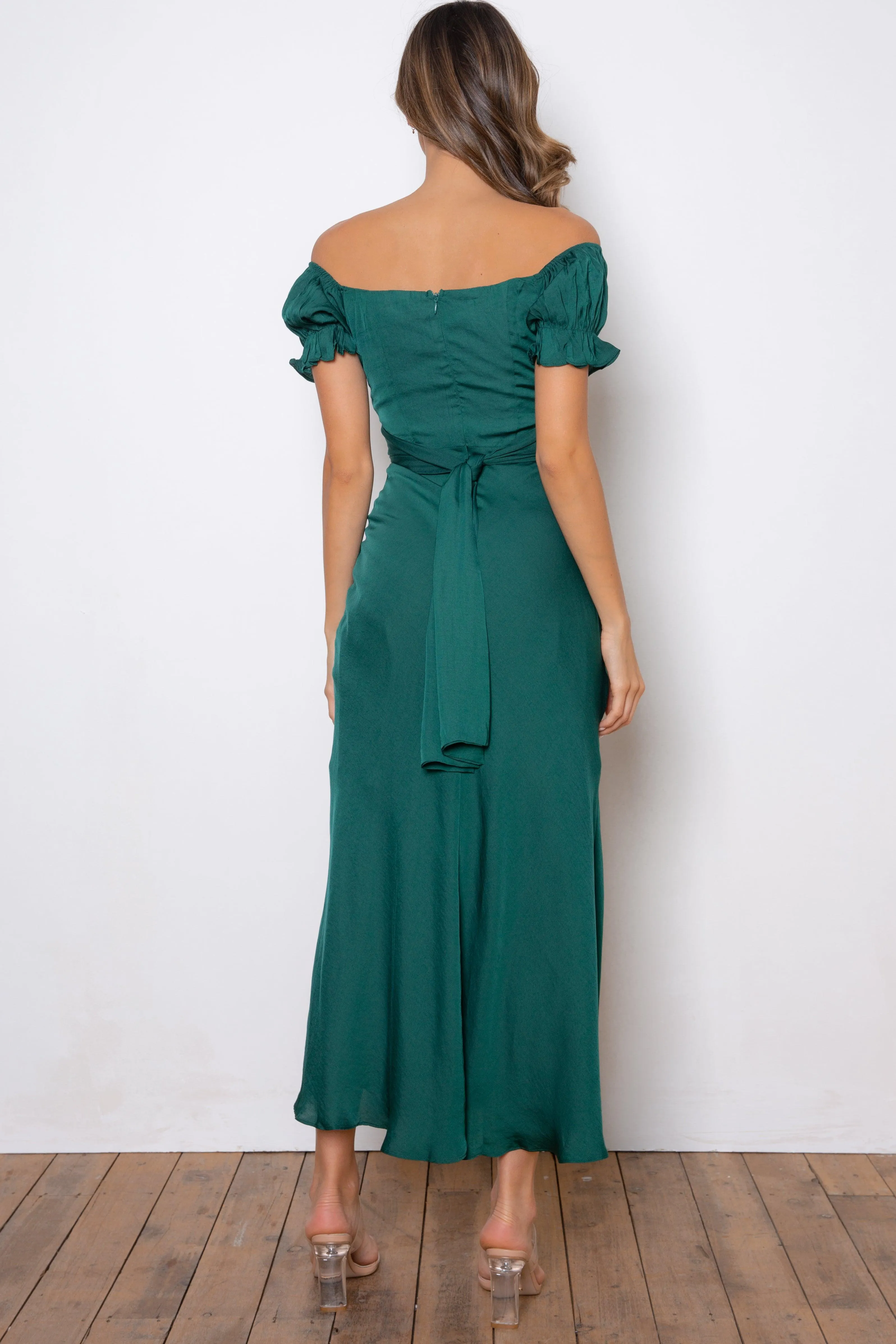 Samantha Dress - Forest Green