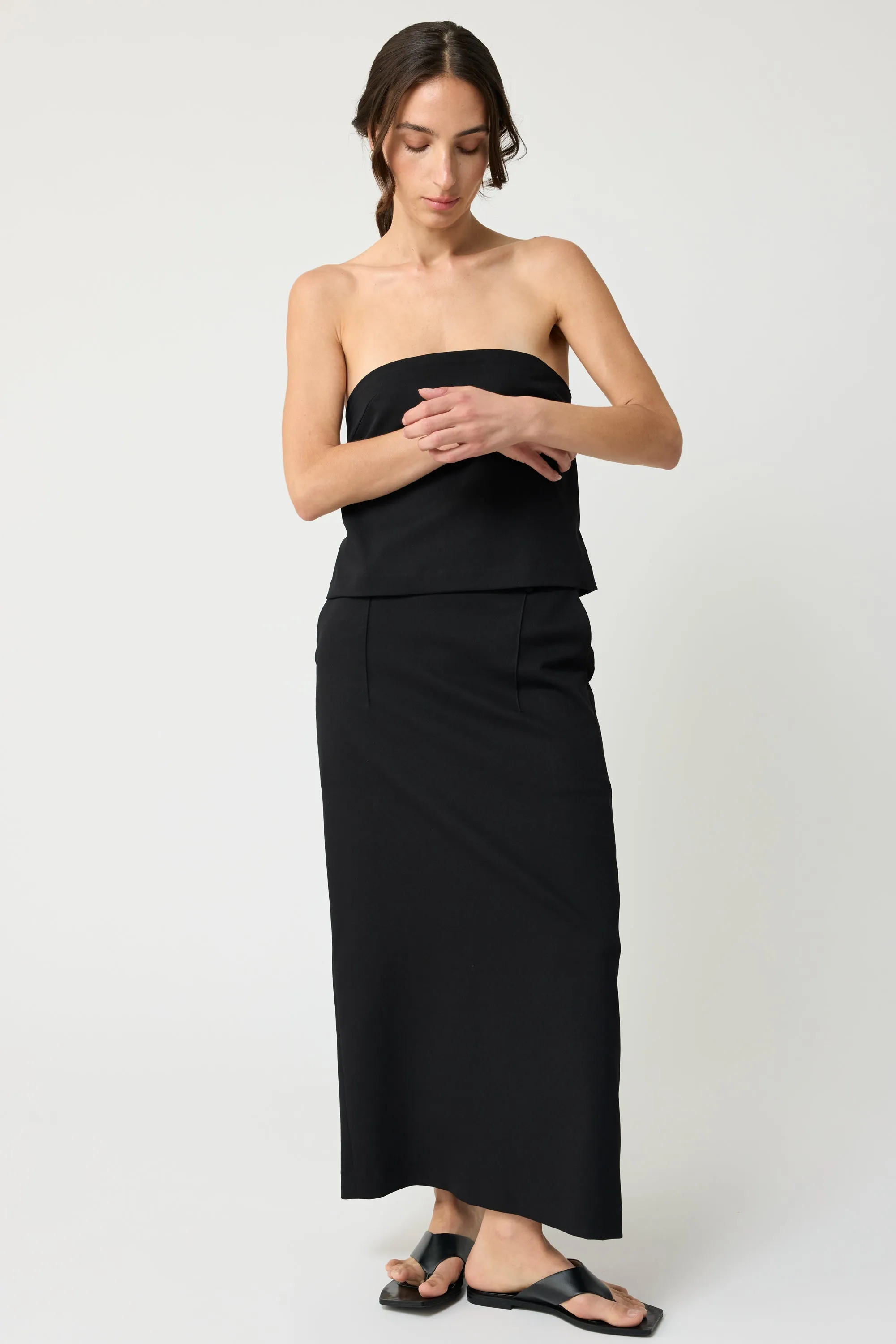 Strapless Tencel Top