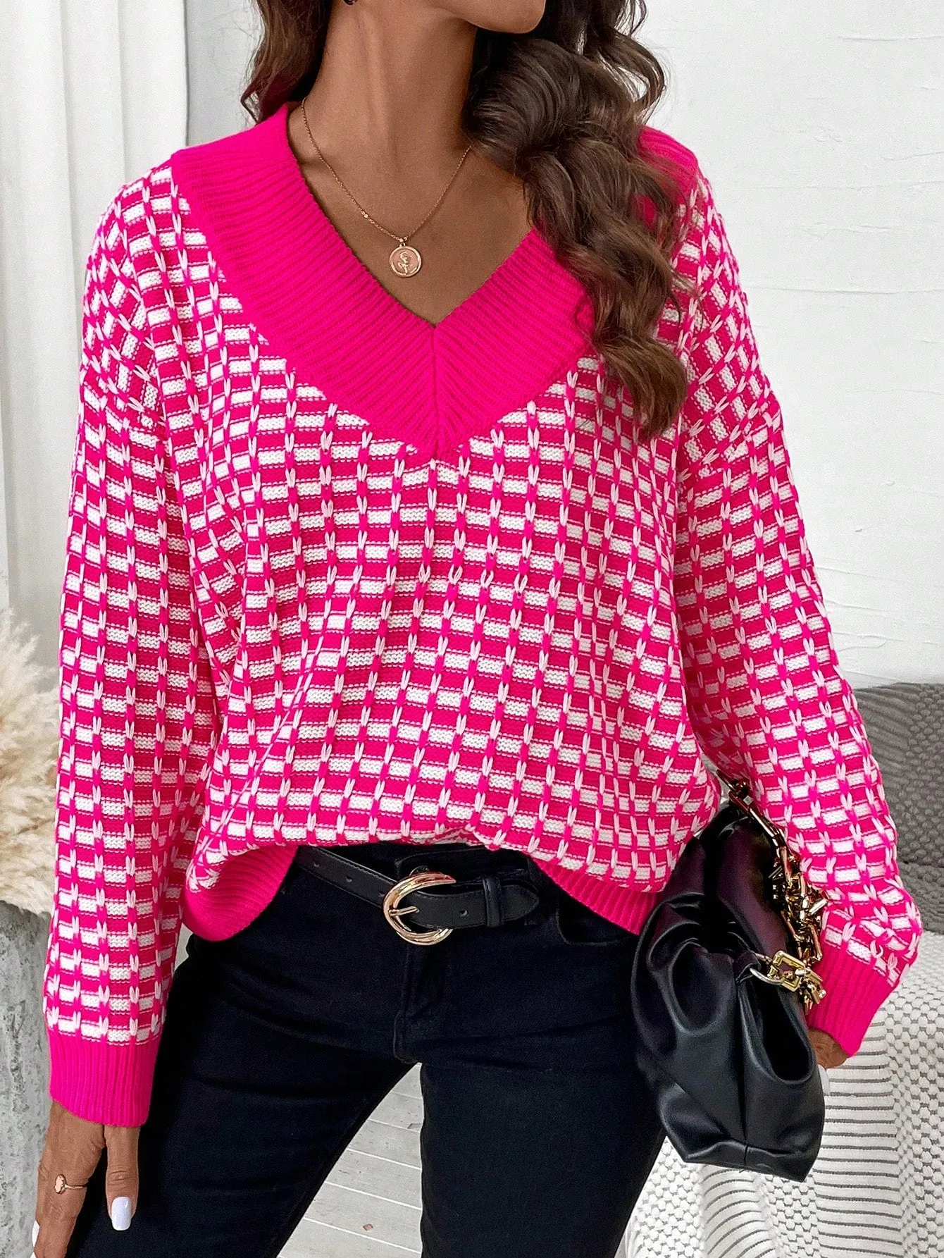 Striped Off the Shoulder Sweater