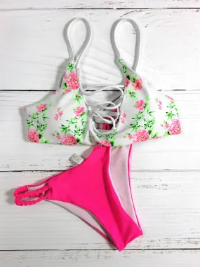 Summer Vocation Bright Color Bikini Sets