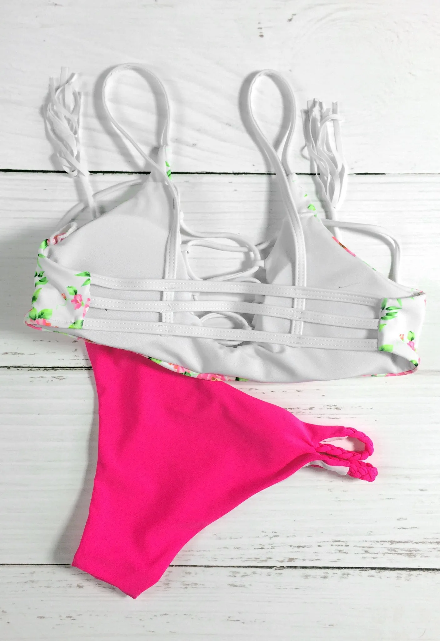 Summer Vocation Bright Color Bikini Sets