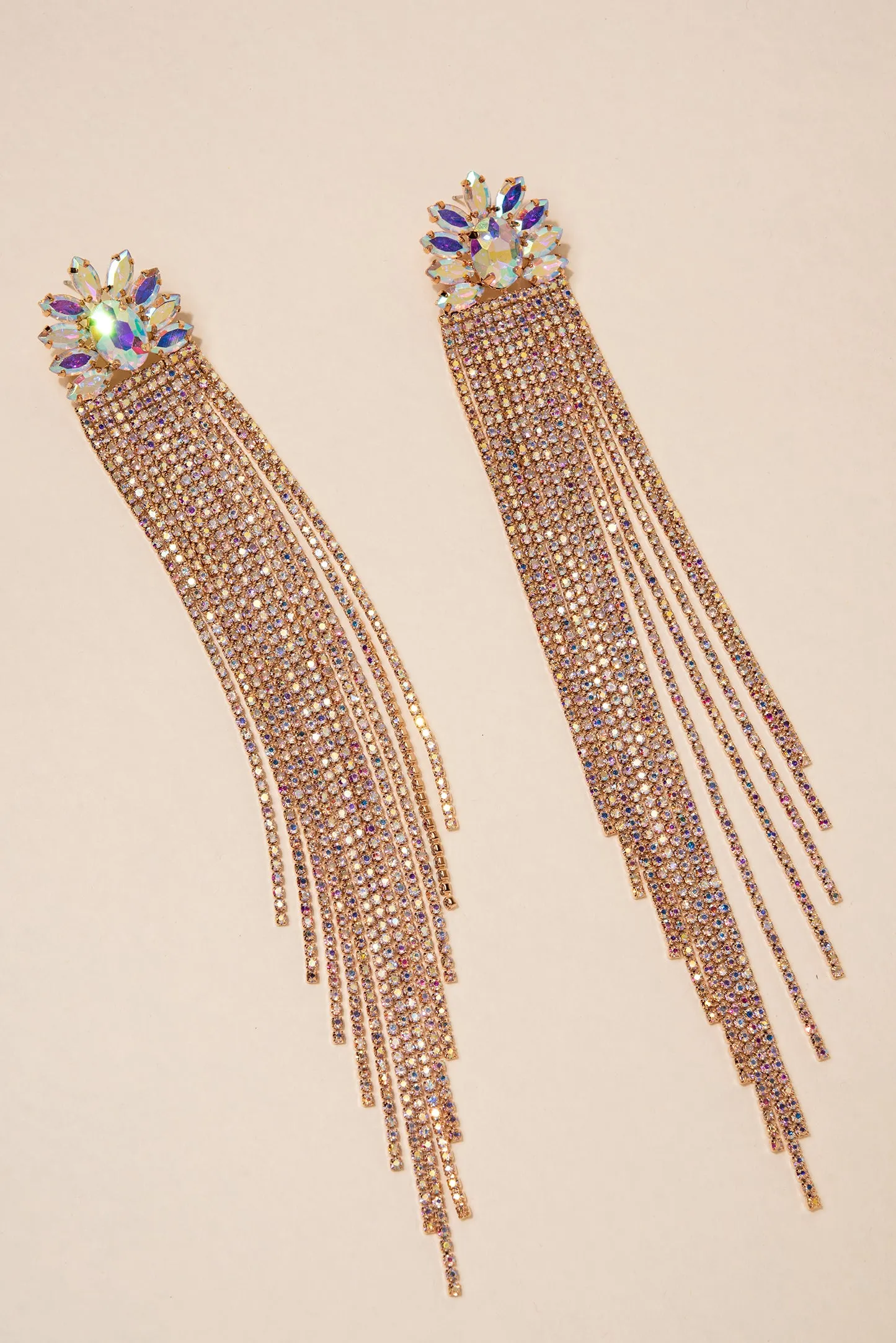 Sweeper Floral Fringe Earrings