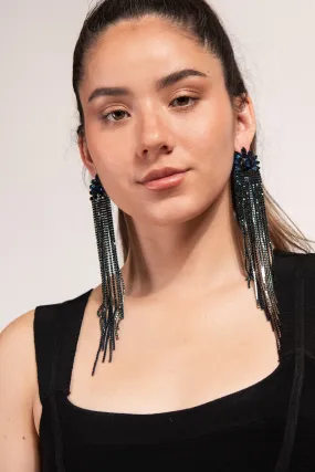 Sweeper Floral Fringe Earrings