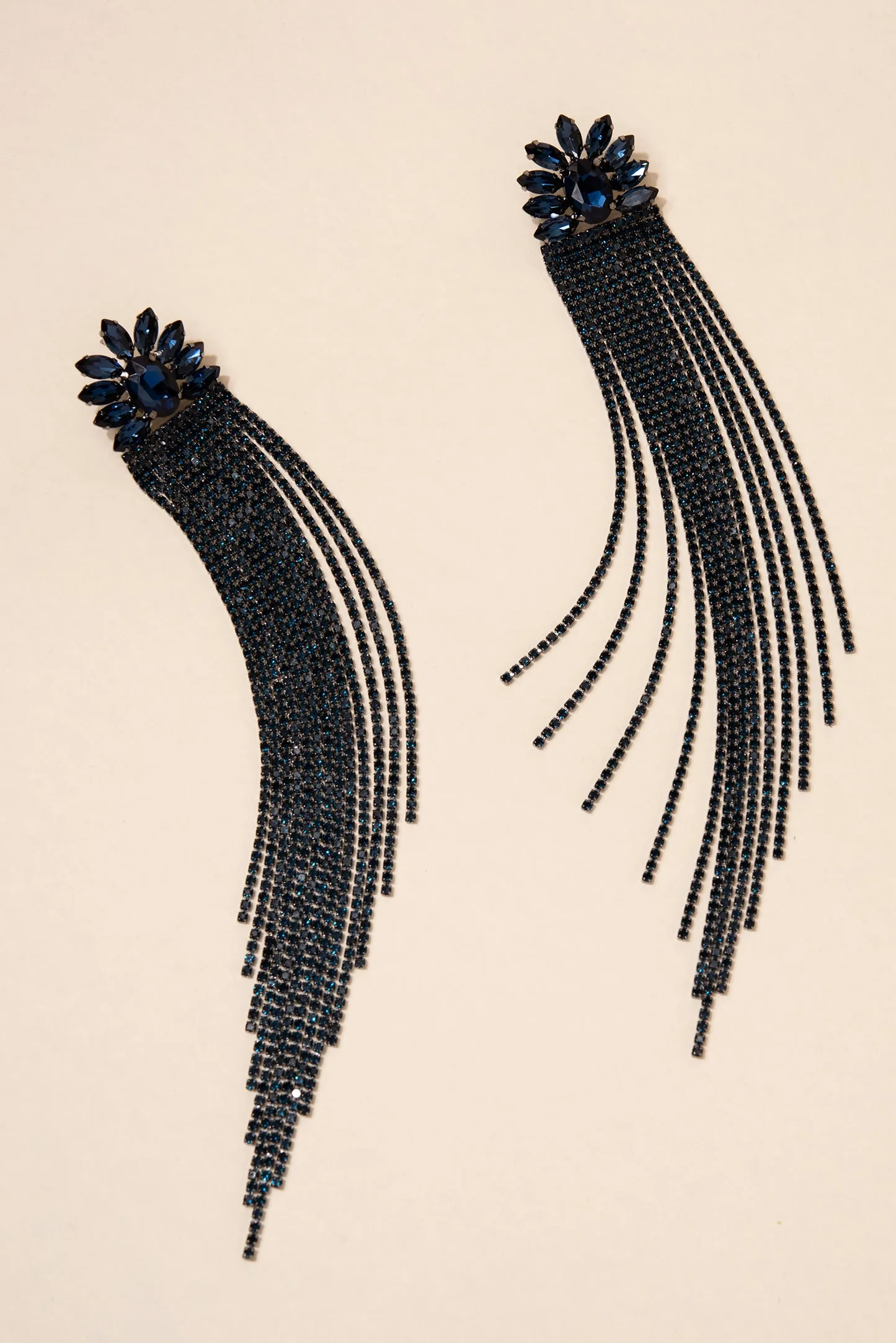 Sweeper Floral Fringe Earrings