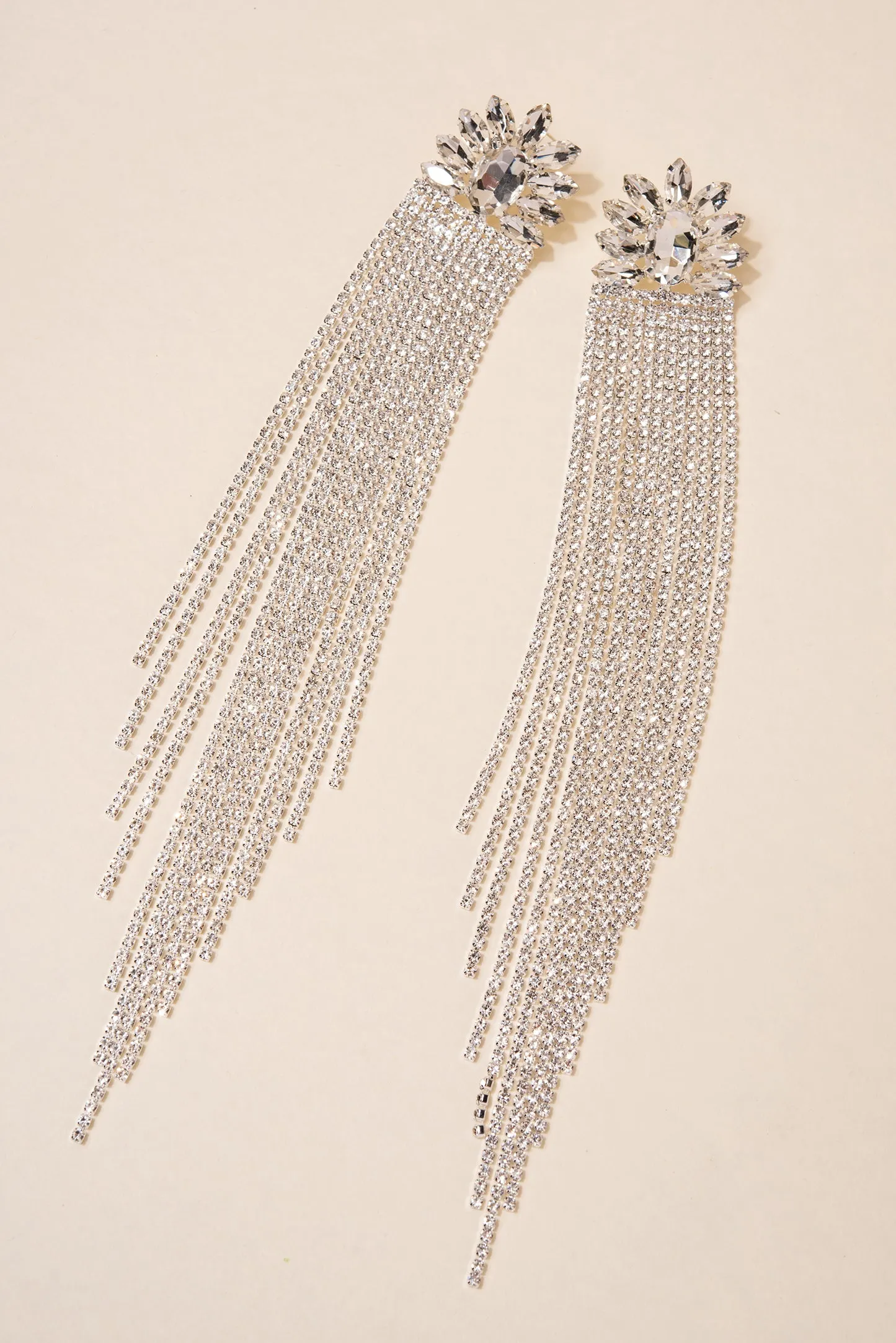 Sweeper Floral Fringe Earrings