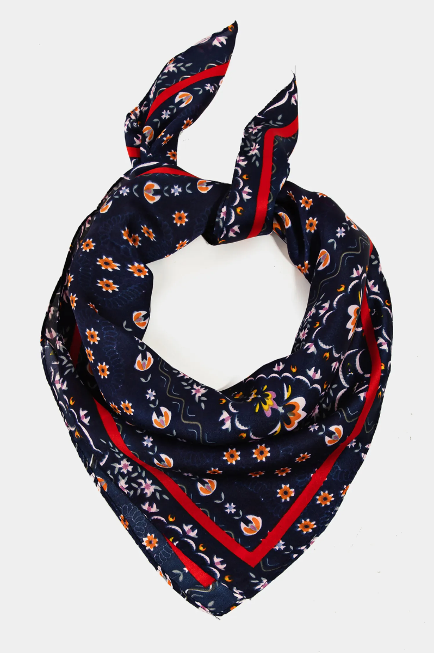 Tanya Floral Square Scarf