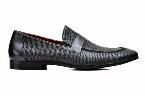 VALKAN | Black perforated leather loafers