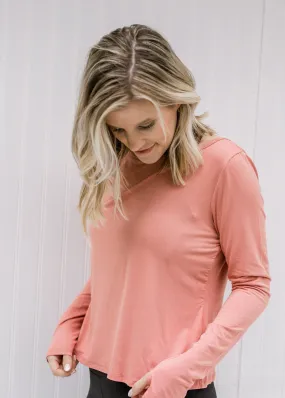 X Apricot  L/S Yoga Top