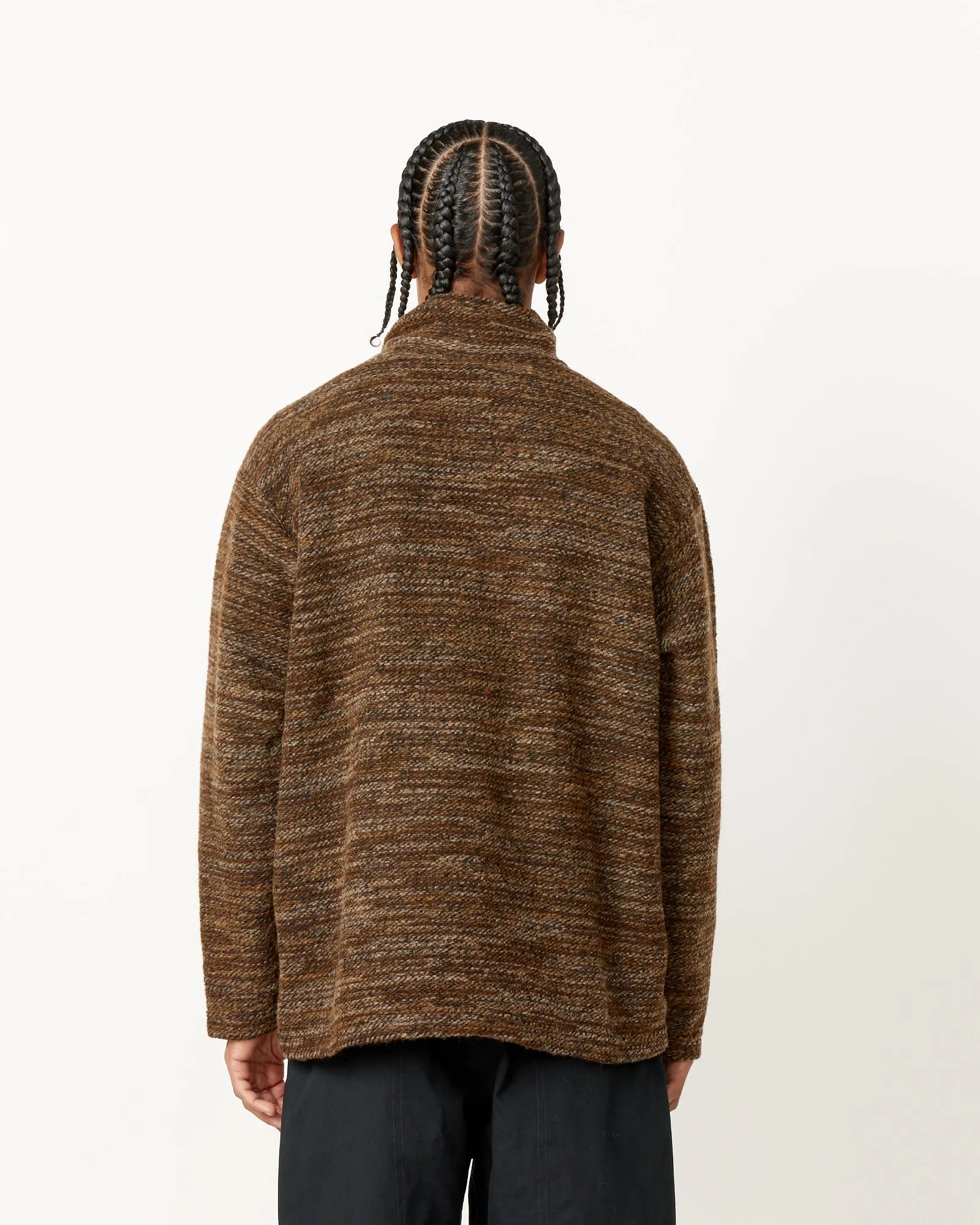 Zip Mock Knit Neck